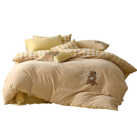 【李佳琦直播间】水星家纺成人A类抗静电暖绒套件