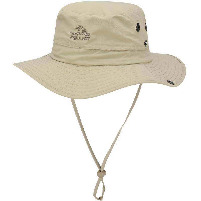 伯希和户外渔夫帽女2025新款登山遮阳防晒男士徒步透气可折叠帽子