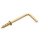 Copper-plated seven-character self-tapping screw right angle hook