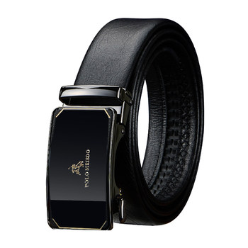 Authentic paul men's leather belt automatic buckle
