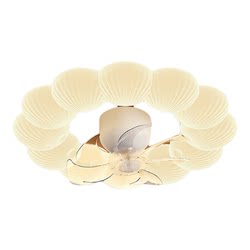 Suoyan Bedroom Ceiling Fan Light, Silent, Eye-Protecting, Children's Room, Cartoon Study, Creative, Simple, Mid-Century Style, Smart Light
