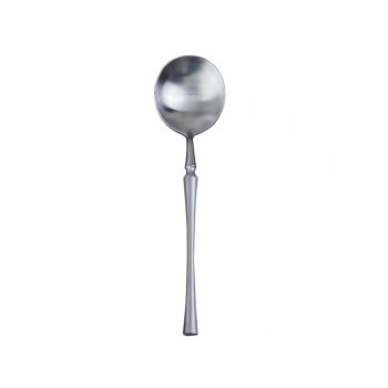 Small waist soup spoon 304 stainless steel rice spoon western food spoon