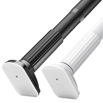 Retractable clothes drying pole punch-free balcony top-mounted clothes drying rack curtain rod shower curtain clothes drying pole hanging clothes and cool clothes artifact