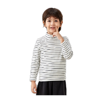 Balabala childrens clothing childrens long-sleeved T-shirt winter skin-friendly high collar boys bottoming thermal underwear girls autumn clothes