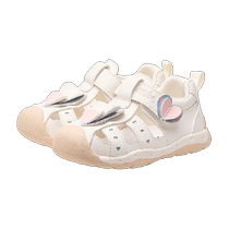 Carter Rabbit 2024 New Summer Baotou Girls Sandals Baby Soft Soled Toddler Cute Shoes Breathable Childrens Shoes