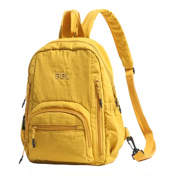 Japanese solid color backpack, casual and versatile commuter backpack