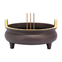 Incense burner pure brass large wire incense burner sandalwood burner for Buddha burning incense burner home indoor worship incense burner burning incense burner
