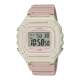 Casio watch female CASIO W-218HC-4A2 light pink sports student waterproof small square electronic watch