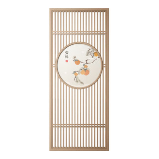 Screen partition new Chinese style solid wood seat screen