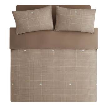 Tbh brutalist home cotton printed full embroidery four-piece set four seasons pure cotton single and double beds set