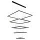 Large chandelier for duplex floor, hollow living room lamp
