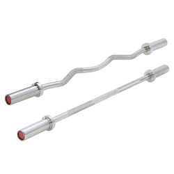 Barbell Bar Olympic Bar for Home Use, Squat Bar, Straight Bar, Curved Bar, 1.2m, 1.5m, 1.8m for Gym Use, 2.2m Olympic Bar