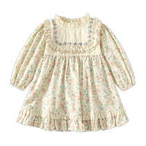 Banxidi girls dress autumn 2024 new style baby one-year-old dress spring and autumn childrens princess dress