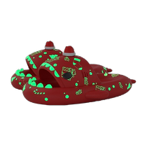 SEVE Christmas glow-in-the-dark slippers for women in summer ins trendy outdoor wear for couples in their zodiac year red slippers with a sense of shit stepping on them
