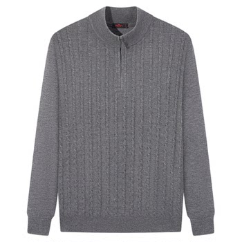 Qipai half cardigan stand collar pullover machine washable sweater Qipai half cardigan stand collar pullover machine washable sweater