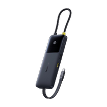 倍思Nomos双线快充六合一HUB拓展坞扩展HDMI投屏USB分线器集线器