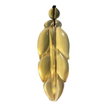 Myanmar gold amber ruyi gourd pendant pendant