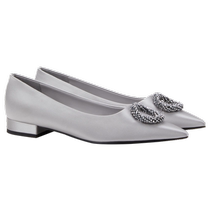 CHARLESKEITH summer womens shoes CK1-70900484 simple fashion pointed toe single shoes for women