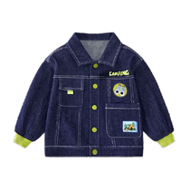 Yiqi baby denim jacket spring and autumn boys outerwear girls cardigan spring childrens clothing childrens clothing spring clothing
