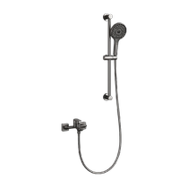 Kabei Gun Gray Simple Shower Set Bathroom Household Rain Shower Faucet Topless Spray Booster Shower Head