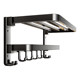 Space aluminum bathroom wall-mounted towel rack