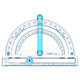 Multifunctional protractor with accurate measurement of only 3.9 for 2 pieces