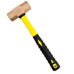 Pioneer explosion-proof octagonal hammer spark-free copper brass pure copper sledge hammer small hammer explosion-proof tool hammer copper hammer