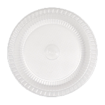 Temeiju disposable dinner plates 19cm*50 pieces thickened plastic barbecue hot pot picnic box waterproof and oil-proof