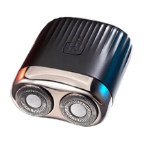 Single product) Electric razor smart beard razor mens small portable rotary double-head razor