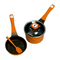 Didinica food supplement pot for infants and young children special ceramic non-stick small milk pot frying pan instant noodles hot milk pot
