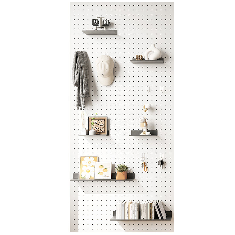 Customized thickened metal perforated board that requires no punching and can be magnetically attracted