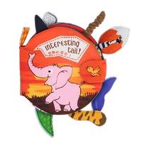 Lala cloth book infant and early childhood education baby enlightenment educational toy unbreakable biteable and graspable three-dimensional tail book