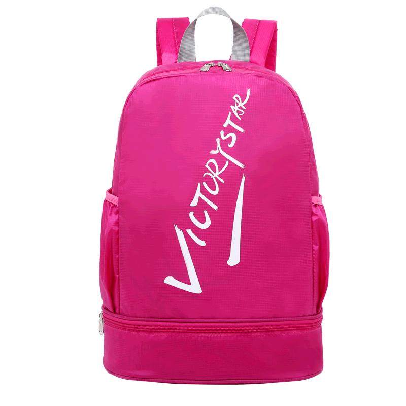 Swimming and fitness separate wet and dry swimsuit storage backpack