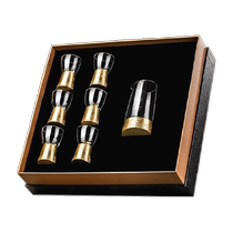Genus brass two-liang white wine glass set with scale light luxury high-end small wine glass wine divider and wine set