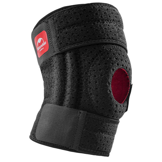 挪客户外徒步登山护膝四弹簧支撑关节膝盖男跑步爬山健身运动护具