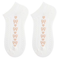 Socks that pill, Korean style bow socks, spring and summer thin socks