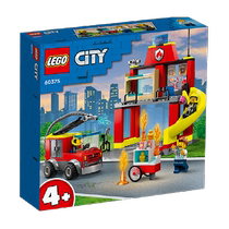 Lego City Fire Station With Fire Truck 60375 Childrens Spelling Building Blocks Toys 4 Birthday Gifts