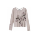 After Flowers Concept Knitted Elastic Waist Trousers Thin