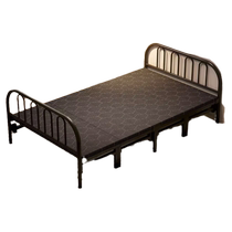 Lunchtime folding bed Adult one-meter home Easy single bed rental room with sturdy hard plate iron bed double bed