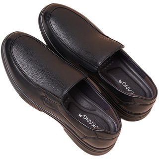 Aokang leather shoes men's slip-on middle-aged and elderly dad's shoes