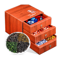 Chen Yifan Four Tea Tea Cérémonie Box Golden Horse Brow Black Tea Iron Tieguanyin Great Red Robe Année Livraison 500g