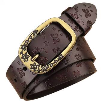 Kangaroo women's whole cowhide casual versatile belt trendy