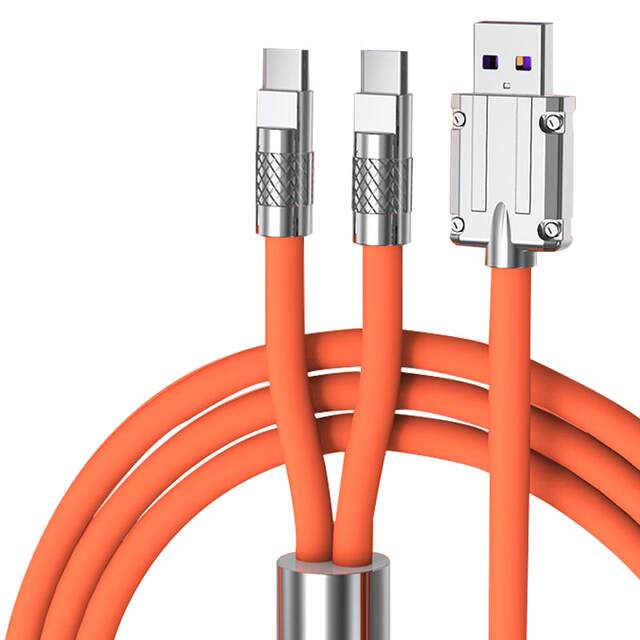 Data cable dual Typec bold one to two fast charging