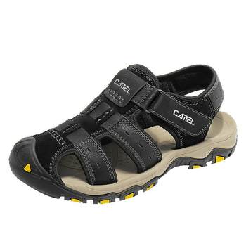 camel sandals ຜູ້ຊາຍ toe-toe beach shoes summer official wading non-slip soft bottom sports and leisure outdoor sandals for men