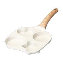 Modern housewife egg burger pot four-hole omelette artifact non-stick breakfast pot household multi-functional flat-bottomed frying pan