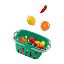 Bainshi childrens fruit cutter toy simulates vegetables for children to chew fruits and vegetables for girls and boys to play house