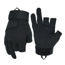 Tactical gloves outdoor summer half-finger exposed three-finger motorcycle riding motorcycle training fitness fighting competition Luya