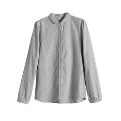 The price-performance ratio is incredible! Stock up on a few more pieces! Thick brushed flannel ingot collar versatile long-sleeved shirt for women in autumn and winter