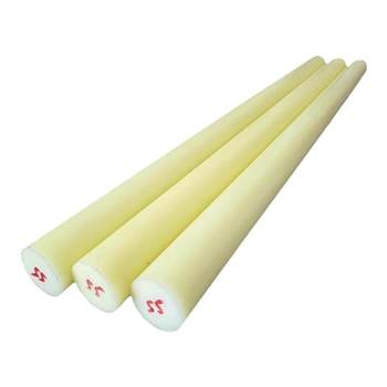 Nylon rod ແຂງກະບອກ mc beige ຄວາມເຂັ້ມແຂງສູງ pa66 ເສັ້ນຜ່າກາງຂະຫນາດໃຫຍ່ cylindrical plastic rod nylon rod processing