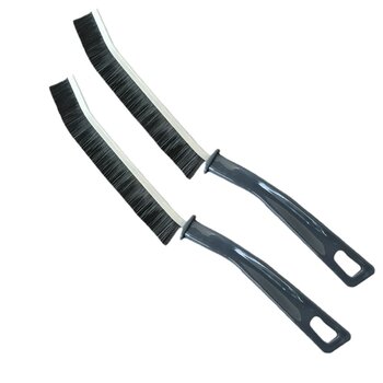 Crevice brush long handle groove multi-functional cleaning